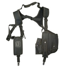 Protec Overt Shoulder Harness Chest Rig Holster Black Security Police Utility