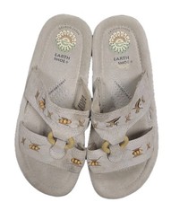 Earth Spirit Mulberry Tan Leather Ankle Slip On Sandal Women Shoe 8M