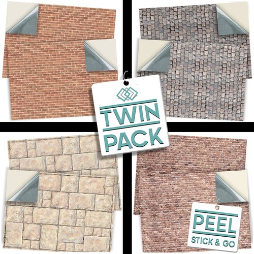 Dolls house self adhesive - dolls, 1:12