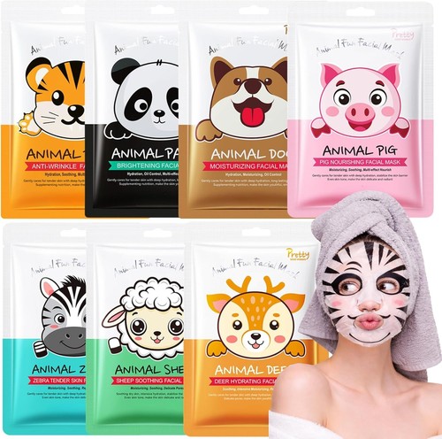 Animal face masks funny sheet - funny,