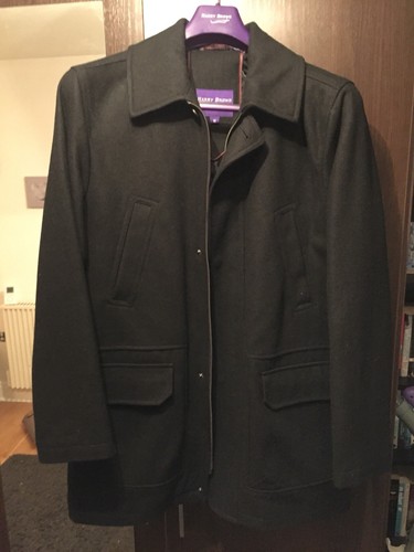 New harry brown overcoat black - new,