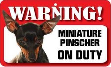 Miniature Pinscher Sign -