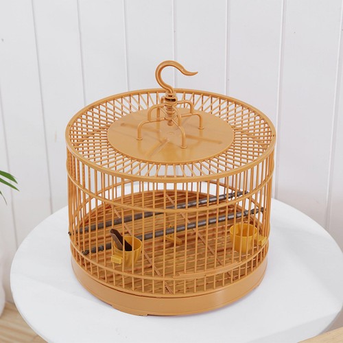 Bird cage large with feeder - large,