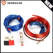 Car Audio Wiring Kit 1500W UK Cable Subwoofer AMP RCA for Edge Vibe Car Audio