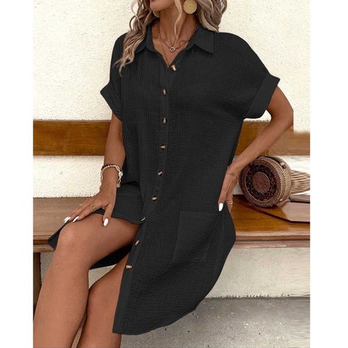 Women shirt dress ladies loose - women,
