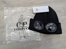 CP Company Black Beanie Goggle Hat Brand New With Tags