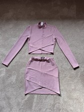 Dusky Pink Two Piece Skirt And