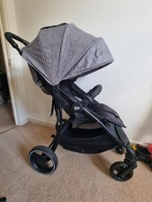 Kinderkraft Push Chair Stroller Black Pushchair Buggy Foldable Travel Baby