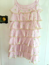 Manoush Vintage Pink Ruffled sleeveless dress S42