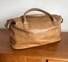 H&M Leather Holdall  Weekender Travel Bag
