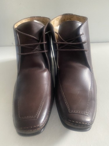 Mens brown leather loake - brown,
