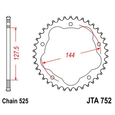 Sprockets rear sprocket - rear,