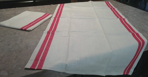 Vintage 1940s kitchen towels - vintage,