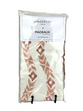 Gingerlily London 100% Silk BOUDOIR Pillowcase Tangleweed Pink White