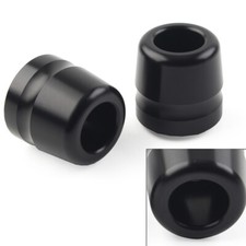 2ⅹ CNC Handlebar Grips Bar End Slider Cap Fit BMW S1000RR HP4 S1000R F800R Black