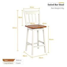 2X Counter Height Swivel Bar