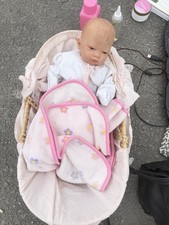 Reborn baby doll with moses - doll, a