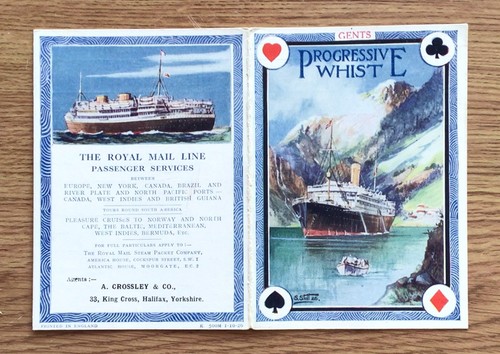 Single unused whist - single, score