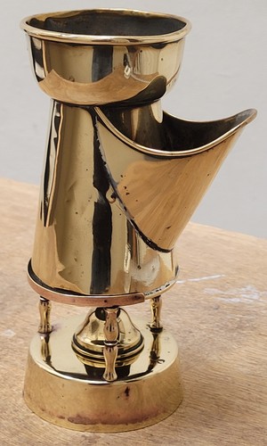 Rare antique heated brass - heated,