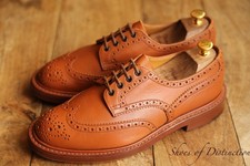 Tricker's Keswick Tan Brown Leather Derby Brogue Lace Up Shoes UK 8.5 US 9.5