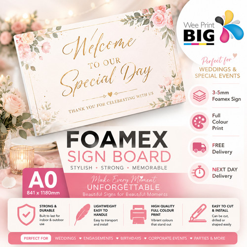 Size foamex - a0, (841x1180mm)