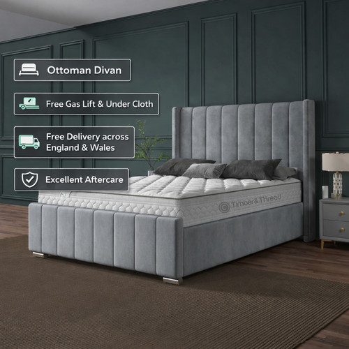 Ottoman storage bed panel - ottoman,