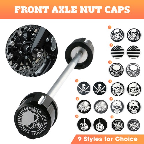 Front axle nut - caps, for