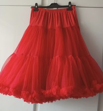 BANNED Red 1950s style Rock & Roll Petticoat 27"L