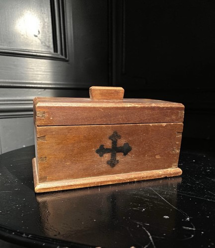 Vintage wooden church - vintage, box