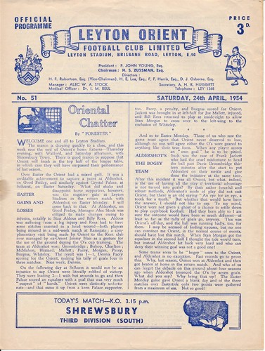 Leyton orient shrewsbury - leyton,
