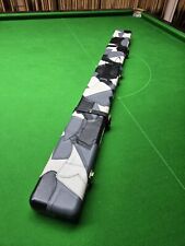 Superior Quality Premium Genuine Leather Wide Case 2 x 3/4 Cues & Extension NEW 