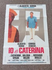IO E CATERINA ITALIAN 2 FOGLIO POSTER ALBERTO SORDI EDWIGE FENECH 1980