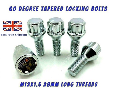 Wheel locking bolts - fits, dacia