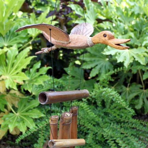 Coconut duck windchimes - duck,