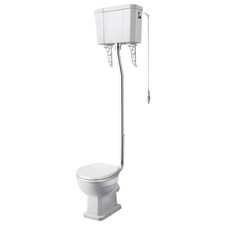 Classic Vintage High Level Toilet with Pull Chain Cistern – Seat Included