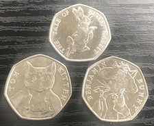 Beatrix potter 50p Coin x 3