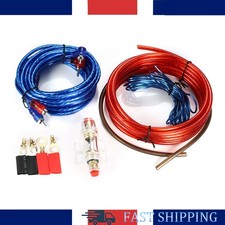 Car Audio Wiring Kit 8 Gauge for Edge Vibe Car Audio Cable Subwoofer 1500W UK