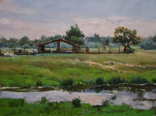 Original antique oil - antique,
