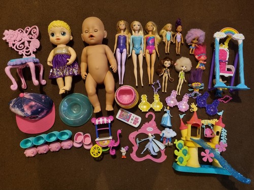 Lot toy bundle girls dolls - lot,