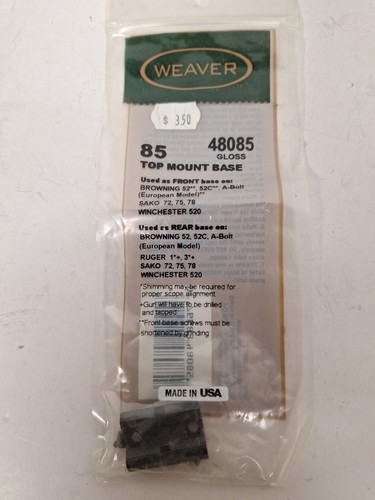 Weaver top mount - base, screws