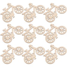 10Pcs Unfinished Wood Bike