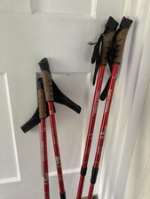 Pair of Decathlon aluminium adjustable Walking Hiking poles