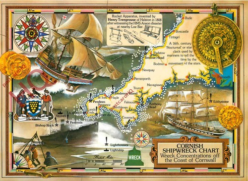 Picture postcard cornish - picture, postcard-