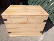 Antique Pine Blanket Box /