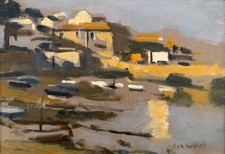 Ken Howard RA, British  (1932 - 2022) "Mousehole Evening, Cornwall"