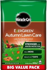 Miracle-Gro Autumn Lawn Care Lawn Food & Moss Control 360m2 Natural Fertilizer