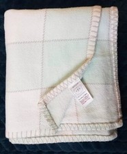 Bruin Vintage Baby Blanket Check green white Babies R Us