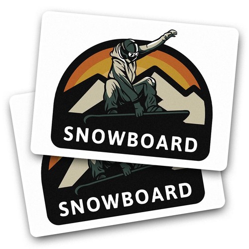 Vinyl sticker snowboarder - sticker,