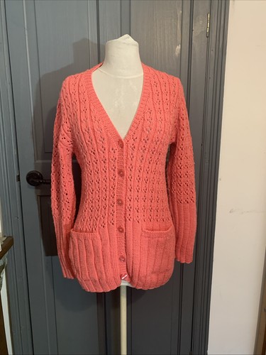 Pink coral open - pink/coral, knit