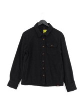 ISOBAA Women's Jacket S Grey Wool with Nylon Bomber Jacket